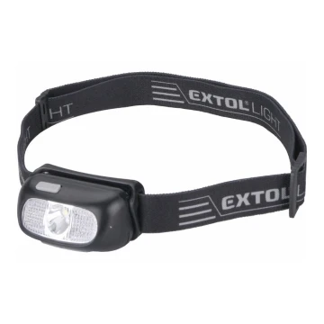 Extol - LED pandelampe LED/5W/1000 mAh/3,7V IPX5 sort