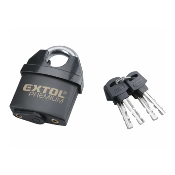 Extol Premium - Vandtæt hængelås 60 mm sort