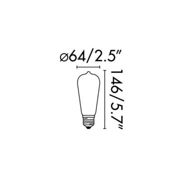 FARO 17428 - LED-pære FILAMENT E27/4W/230V 2200K