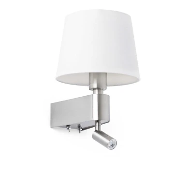 FARO 29976 - LED væglampe ROOM 1xE27/15W/230V + 1xLED/3W