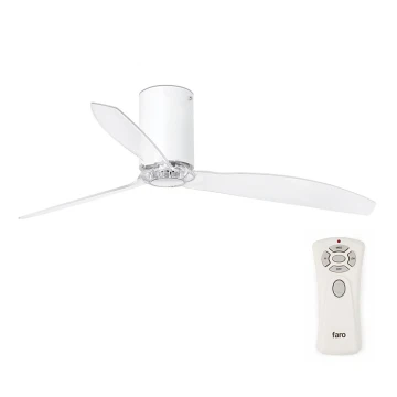 FARO 32039 - Loftsventilator MINI TUBE VENTIL med fjernbetjening transparent