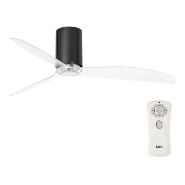 FARO 32040 - Loftventilator MINI TUBE FAN med fjernbetjening sort