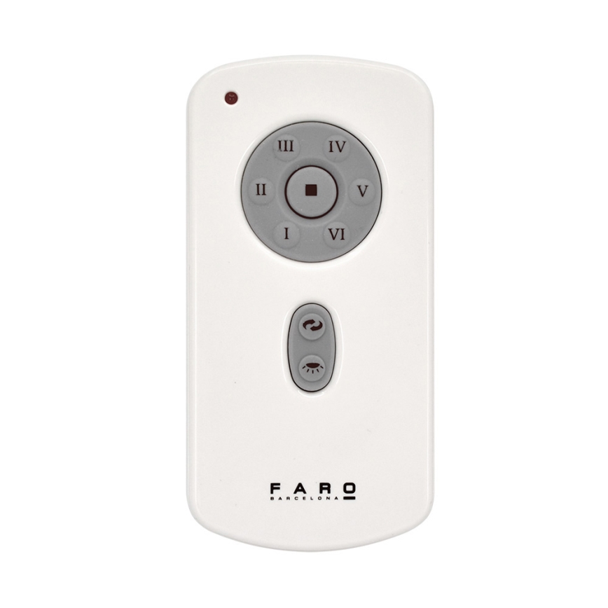 FARO 33381 - Loftventilator ETERFAN transparent + fjernbetjening