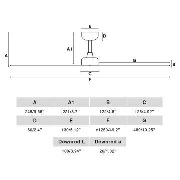 FARO 34274 - Loftventilator MARINE M hvid diameter 125 cm IP44 + fjernbetjening