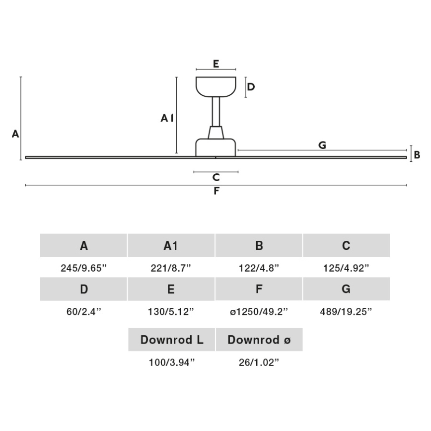 FARO 34274 - Loftventilator MARINE M hvid diameter 125 cm IP44 + fjernbetjening