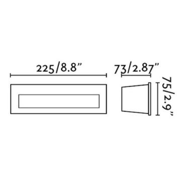 FARO 70271 - Udendørs LED indbygningslampe NAT LED/8W/230V