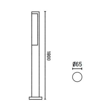 FARO 75524 - Udendørs LED lampe BERET-3 LED/16W/230V IP54