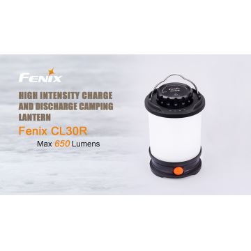 Fenix CL30R - Bærbar og genopladelig LED lampe LED/USB IPX7 650 lm 300 timer