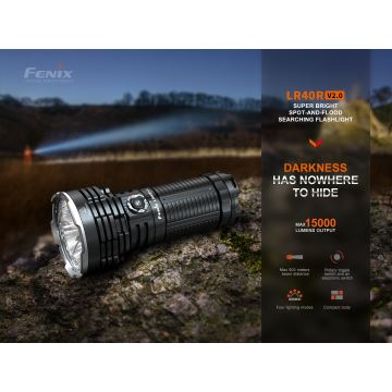 Fenix LR40RV20 - Genopladelig LED lommelygte LED/USB IP68 15000 lm 177 timer