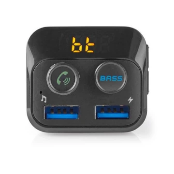 FM bilsender Bluetooth / MP3 / 2xUSB