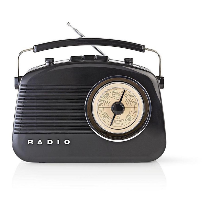 FM-radio 4,5W / 230V sort