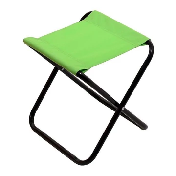 Foldbar campingstol grøn/sort