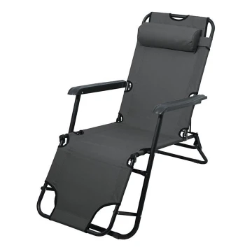 Foldbar og justerbar stol antracit