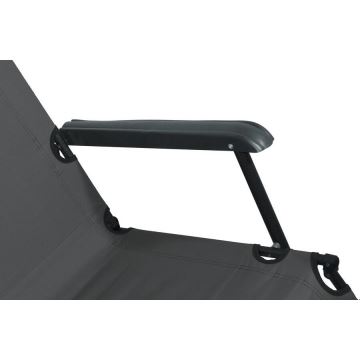 Foldbar og justerbar stol antracit