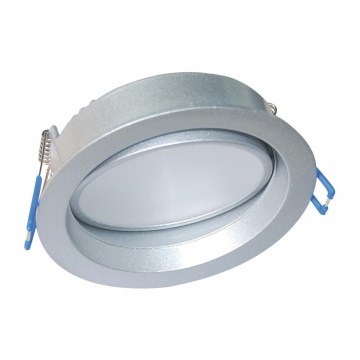 Fulgur 23147 - LED indbygningslampe LED/10W/230V 3000K IP54 sølvfarvet