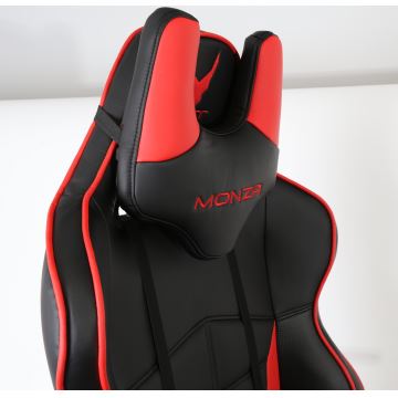 Gamer stol VARR Monza sort/rød