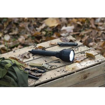 LED Dæmpbar rechargeable flashlight LED/30W/5V IPX7 3000 lm 6,5 timer 8400 mAh