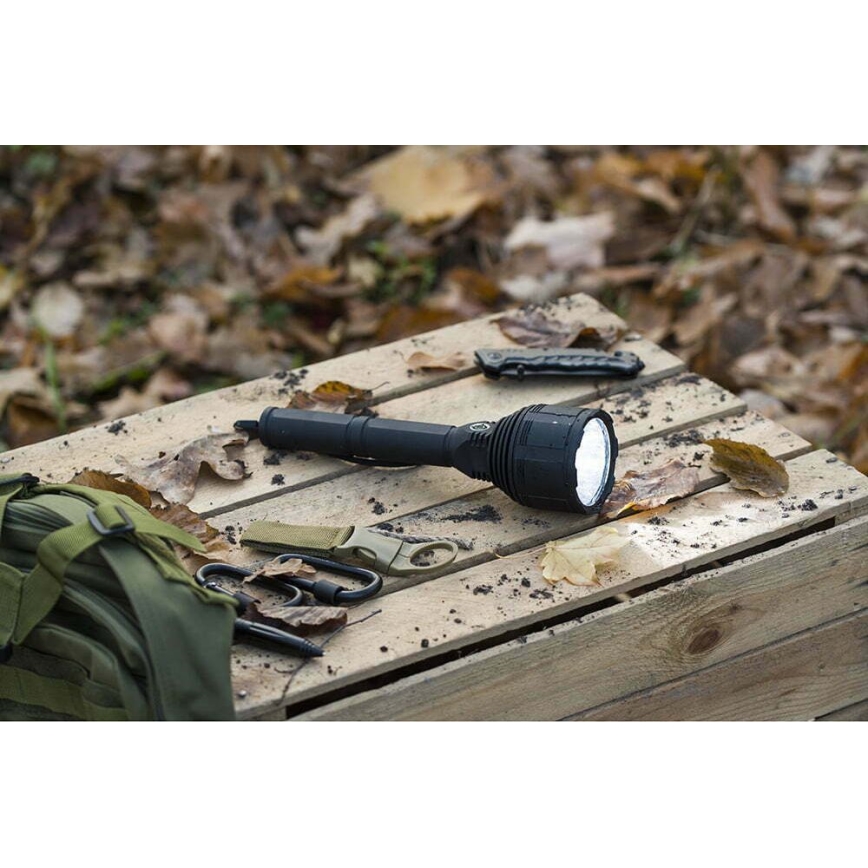 LED Dæmpbar rechargeable flashlight LED/30W/5V IPX7 3000 lm 6,5 timer 8400 mAh