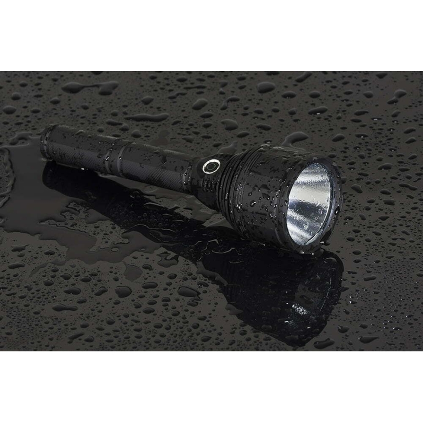 LED Dæmpbar rechargeable flashlight LED/30W/5V IPX7 3000 lm 6,5 timer 8400 mAh