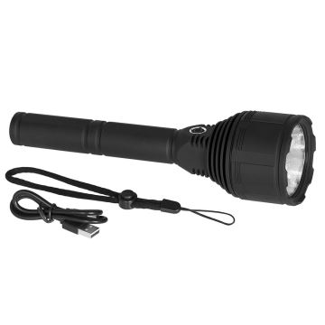 LED Dæmpbar rechargeable flashlight LED/30W/5V IPX7 3000 lm 6,5 timer 8400 mAh