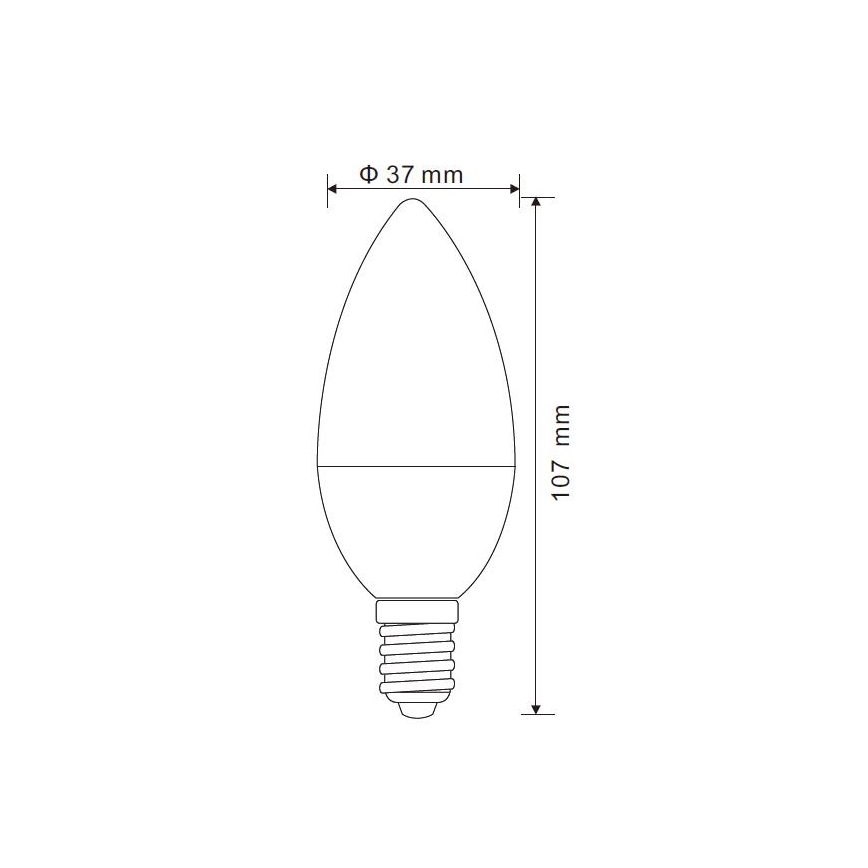 Globo - LED-pære dæmpbar E14/5W/230V 4000K