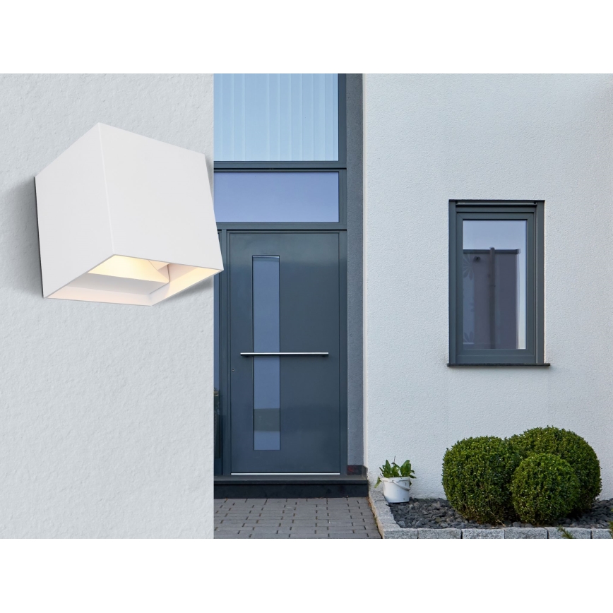 Globo - Udendørs LED væglampe 2xLED/3W/230V IP44 hvid