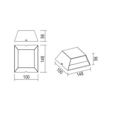 Globo - Udendørs LED væglampe LED/7W/230V IP54 antracit