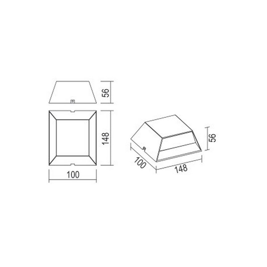 Globo - Udendørs LED væglampe LED/7W/230V IP54 antracit