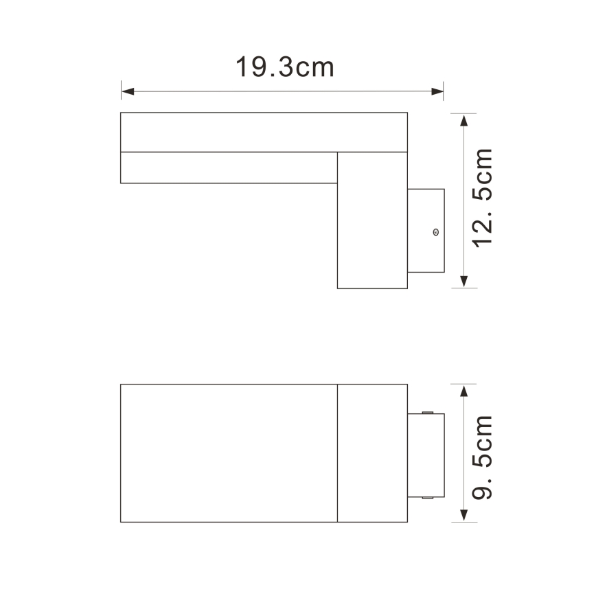 Globo - Udendørs LED væglampe LED/9W/230V IP44