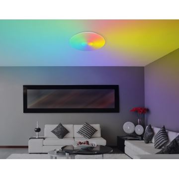 Globo - Loftlampe m. RGBW-farver dæmpbar LED/40W/230V 3000-6500K + fjernbetjening
