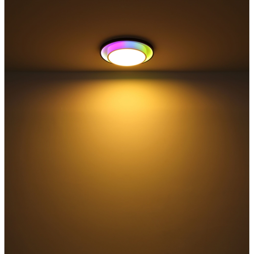 Globo - LED loftlampe m. RGBW-farver dæmpbar LED/21W/230V 2700-6500K+ fjernbetjening