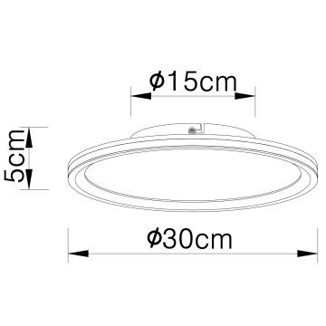 Globo - LED loftlampe LED/30W/230V diameter 30 cm