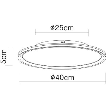 Globo - LED loftlampe LED/39W/230V diameter 40 cm