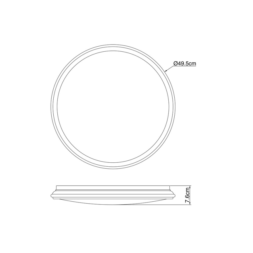 Globo - LED Loftlampe LED/36W/230V