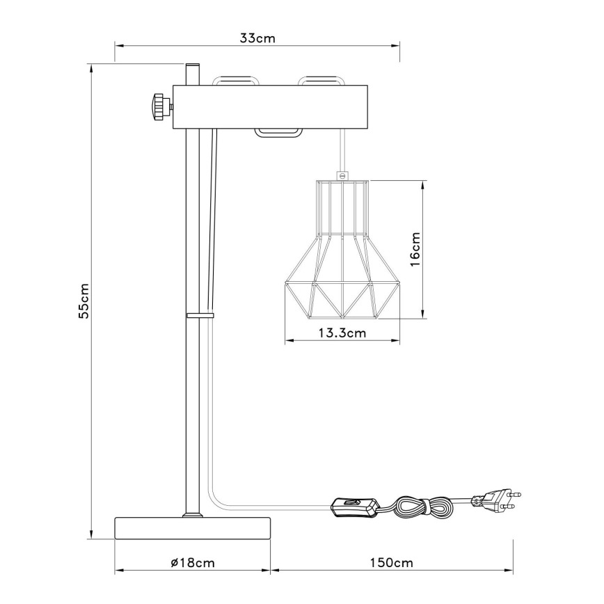 Globo - Bordlampe 1xE27/40W/230V