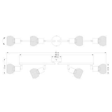 Globo - Spotlampe 4xE14/40W/230V