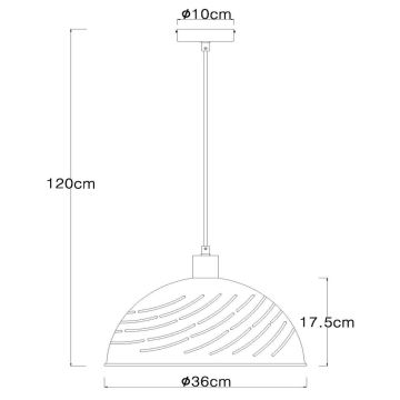 Globo - Pendel 1xE27/60W/230V