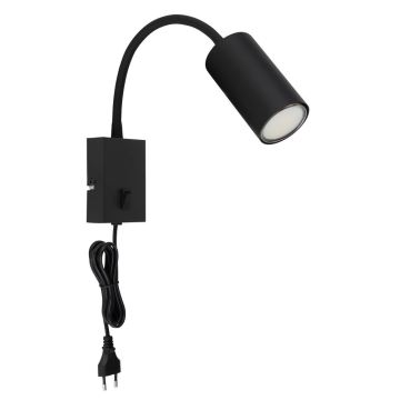 Globo - Fleksibel væglampe 1xGU10/25W/230V sort