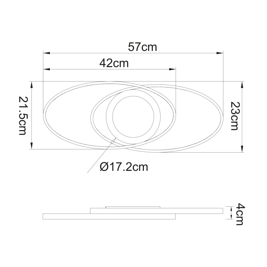 Globo - LED loftlampe LED/24W/230V