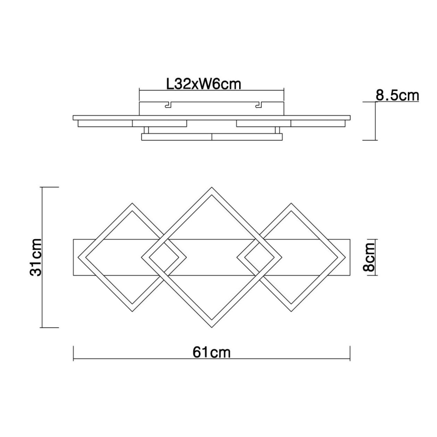 Globo - LED loftlampe LED/24W/230V