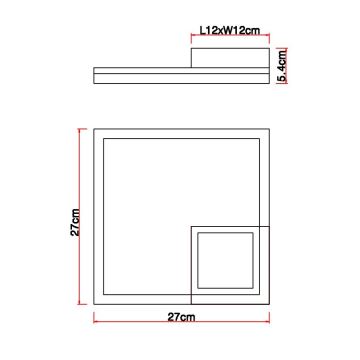 Globo - LED loftlampe LED/12W/230V