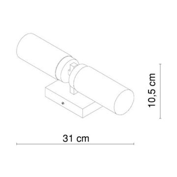 Globo - Badeværelses væglampe 2xE14/40W/230V IP44