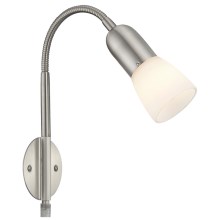 Globo - Fleksibel lille lampe 1xE14/40W/230V krom