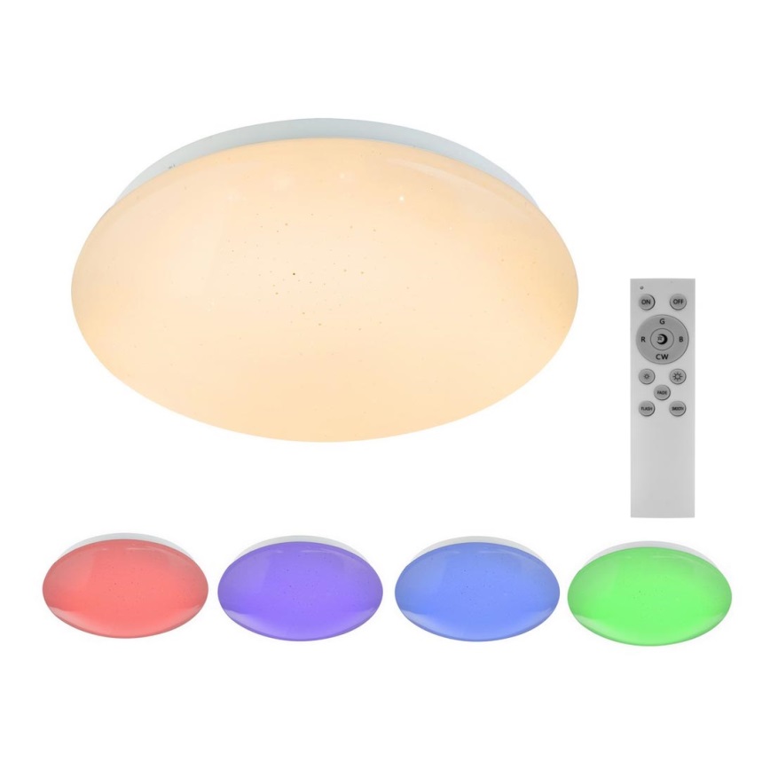 Globo - LED RGB loftlampe dæmpbar 1xLED/12W/230V + 1xLED/3W