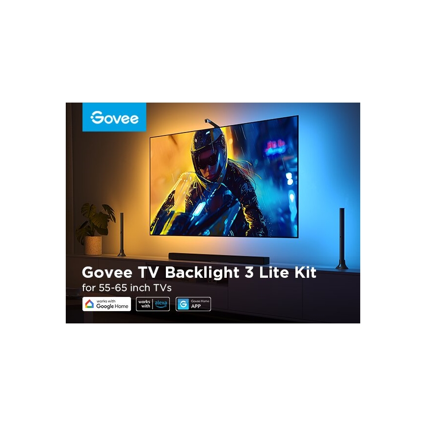 Govee - 2x Baggrundslys TV 55-65" SMART LED baggrundslys RGBICW Wi-Fi