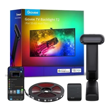 Govee - DreamView T2 DUAL TV 55-65" SMART LED baglygte RGBIC Wi-Fi + fjernbetjening