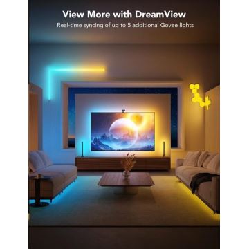 Govee - DreamView T2 DUAL TV 55-65" SMART LED baglygte RGBIC Wi-Fi + fjernbetjening