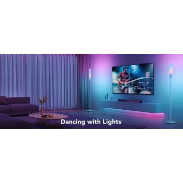 Govee - LED gulvlampe dæmpbar CYLINDER SMART RGBICWW 2200-6500K