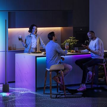 Govee - LED gulvlampe med højttaler Pro RGBICWW 2200-6500K Wi-Fi + fjernbetjening