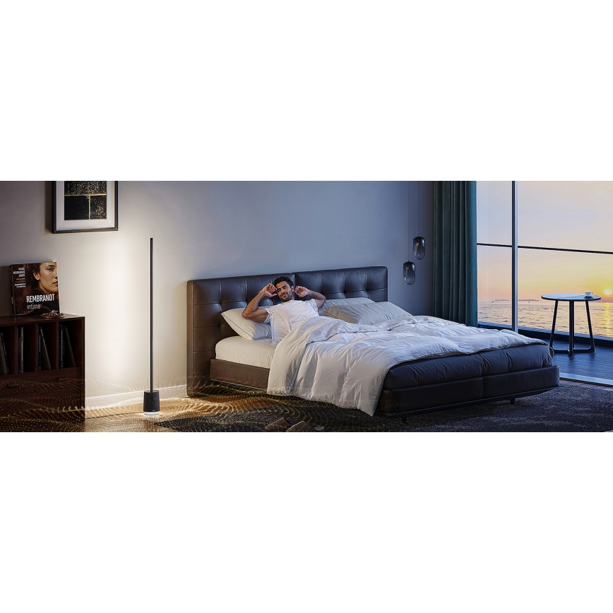 Govee - LED gulvlampe med højttaler Pro RGBICWW 2200-6500K Wi-Fi + fjernbetjening